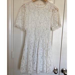 White Lace Midi-dress